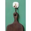 BiiShe® 2li Yapışkanlı Retro Askılık Dolap Kapak Kulpu Beyaz