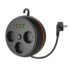 BiiShe® 3 Adet Soket,3 Adet USB ve 1 Adet Type-C Girişli Termal Akım Korumalı Makaralı Priz 3395