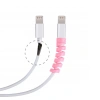 BiiShe® 4lü Apple, Android Şaj Kablosu Koruyucu Silikon Spiral Yay Aparat