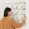 BiiShe® 70x100 cm Statik Kağıt Elif-Ba Öğrenme Tahtası