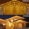 BiiShe® 8 Fonksiyonlu 16 Saçaklı Perde Led 3 x 1 (Günışığı)