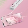 BiiShe® Cep Tipi Telefon Tutuculu Makaralı Uzayıp Kısalabilen 3ü 1 Arada USB Şarj Kablosu