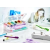 BiiShe® Çift Taraflı Bölmeli Hobi Dikiş Kutusu Ardunio Malzeme Kutusu