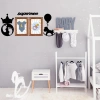 BiiShe® DECO103 Supermen Dekoratif Duvar Süsü Tablo Aksesuar Ahşap Tasarım Hediye Pano Sticker Seti