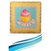 BiiShe® Decotown Duvar Panosu 40*40 Cup Cake Muffin Motifli Duvar Süsü