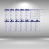 BiiShe® Statik Akıllı Kağıt Ingilizce Çarpım Tablosu 100x56 Cm