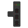 BiiShe® Termal Akım Korumalı 3 Adet Soket,3 Adet USB ve 1 Adet Type-C Girişli 20w Priz Model 3397