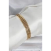 Mey İthalat® 316L Çelik Gold Renk 3lü Kadın Bileklik