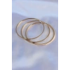 Mey İthalat® 316L Çelik Gold Renk Ajda Model Kadın 65 mm Bilezik
