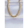 Mey İthalat® 316L Çelik Gold Renk Arpa Model Kolye
