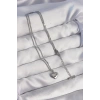 Mey İthalat® 316L Çelik Gümüş Renk Kalp Model Love Kolye