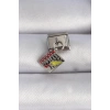 Mey İthalat® 316L Çelik Gümüş Renk Sallantı Defter Figür Nomination Charm