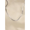 Mey İthalat® 316L Çelik Silver Renk 45 cm İtalyan Zincir Model Kadın Kolye