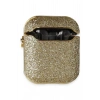 Mey İthalat®  Airpods 2 (2.nesil) Spell Simli Kılıf - Gold