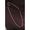 Mey İthalat® Çelik Gümüş Renk 60 cm İnce İtalyan Zincir Kolye