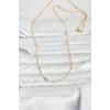 Mey İthalat® CM 14K Gold Renk Bar Zincir Model 60 cm Kadın Kolye
