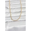 Mey İthalat® CM 14K Gold Renk Dolgun Zincir Model 60 cm Kadın Kolye