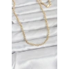 Mey İthalat® CM 14K Gold Renk Halka Zincir Model 60 cm Kadın Kolye