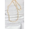 Mey İthalat® CM 14K Gold Renk Halka Zincir Model 60 cm Kadın Kolye