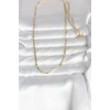 Mey İthalat® CM 14K Gold Renk Yassı Zincir Model 60 cm Kadın Kolye