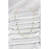 Mey İthalat® CM Gold Renk Top Zincirli Kadın Kolye