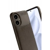 Mey İthalat®  Honor 400 Kılıf Auto Focus Karbon Kapak - Kahverengi