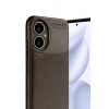 Mey İthalat®  Honor 400 Kılıf Auto Focus Karbon Kapak - Kahverengi