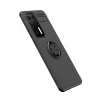 Mey İthalat®  Huawei P40 Kılıf Range Yüzüklü Silikon - Siyah