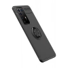 Mey İthalat®  Huawei P40 Pro Kılıf Range Yüzüklü Silikon - Siyah