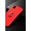 Mey İthalat®  Huawei Y5P Kılıf Range Yüzüklü Silikon - Kırmızı