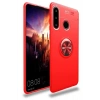 Mey İthalat®  Huawei Y6P Kılıf Range Yüzüklü Silikon - Kırmızı