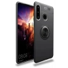 Mey İthalat®  Huawei Y6P Kılıf Range Yüzüklü Silikon - Siyah