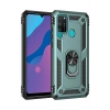 Mey İthalat®  Huawei Y6P Kılıf Sofya Yüzüklü Silikon Kapak - Yeşil