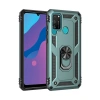 Mey İthalat®  Huawei Y6P Kılıf Sofya Yüzüklü Silikon Kapak - Yeşil