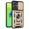 Mey İthalat®  İnfinix Hot 30 5G Kılıf Pars Lens Yüzüklü Silikon - Gold