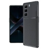 Mey İthalat®  İnfinix Hot 50 4G Kılıf Auto Focus Karbon Kapak - Siyah