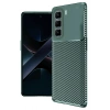 Mey İthalat®  İnfinix Hot 50 Pro Plus 4G Auto Focus Karbon Kapak - Koyu Yeşil