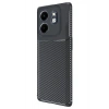 Mey İthalat®  İnfinix Smart 9 Kılıf Auto Focus Karbon Kapak - Siyah