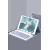 Mey İthalat®  iPad 10.2 (9.nesil) Kılıf KC01 Smart Klavyeli Tablet Kılıfı - Lacivert
