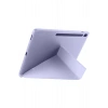 Mey İthalat®  iPad Pro 11 (2024) Kılıf Kalemlikli Hugo Tablet Kılıfı - Lila