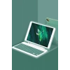 Mey İthalat®  iPad Pro 12.9 (2024) Kılıf KC01 Smart Klavyeli Tablet Kılıfı - Koyu Yeşil