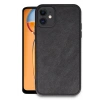 Mey İthalat®   iPhone 11 Kılıf Aras Deri Kapak - Siyah