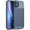 Mey İthalat®  iPhone 11 Kılıf Auto Focus Karbon Kapak - Lacivert