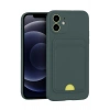 Mey İthalat®  iPhone 11 Kılıf Kelvin Kartvizitli Silikon - Koyu Yeşil