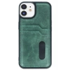 Mey İthalat®  iPhone 11 Kılıf Sara Kartvizitli Deri Kılıf - Koyu Yeşil