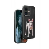 Mey İthalat®  iPhone 11 Perma Desenli Kapak - Siyah