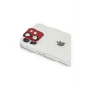 Mey İthalat®  iPhone 11 Pers Alüminyum Kamera Lens - Kırmızı