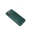 Mey İthalat®  iPhone 11 Pro Kılıf Auto Focus Karbon Kapak - Yeşil