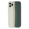 Mey İthalat®  iPhone 11 Pro Kılıf Ebruli Lansman Silikon - Beyaz-Gri