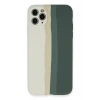 Mey İthalat®  iPhone 11 Pro Kılıf Ebruli Lansman Silikon - Beyaz-Gri